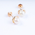Brinco Rococó Perola - 4mm OUro 18 K