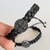 Pulseira trançada com Medalha de São Bento preto Fosco - comprar online