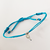 Beach Tennis "Entre Linhas" Aço Inox - Azul Neon - comprar online