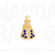 Pin Nossa Senhora Aparecida - Dourado com Strass