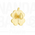 Pin Trevo Verde Dourado com Glitter - comprar online