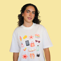 Camiseta Estampada Leituras - comprar online
