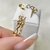 Anel Solitario Coração Infinito Plus Size Banhado a Ouro - Cy Semijóias