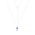 Colar Céu Azul Corrente Feminina Ouro18k Prata925 Garantia Vitalícia