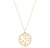 Colar Mandala Arvore da Vida Circulo Com Zircônias - Banhado Ouro18k - Garantia na internet