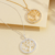 Colar Mandala Arvore da Vida Circulo Com Zircônias - Banhado Ouro18k - Garantia - Cy Semijóias