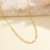 Corrente choker com Pedras Coloridas Delicadas - Banhado Ouro18k