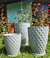 Kit Vaso Planta Redondo Jardim Polietileno Diamante 3d 3uni - comprar online