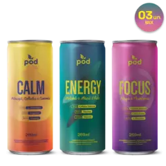 Kit 3 Smart Drinks 269ml Energia Foco Calma - comprar online