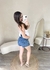 Shorts mom jeans bordado flor - Moda belíssíma