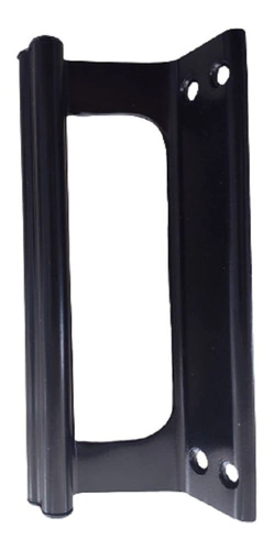 Puxador Portão Porta Búzios Alumínio Preto Sobrepor - 15cm