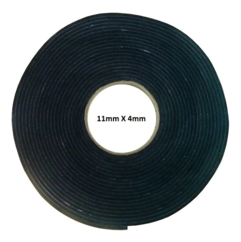 Borracha Colante, Fita, Adesiva, Espuma, 11mm X 4mm - 10mts