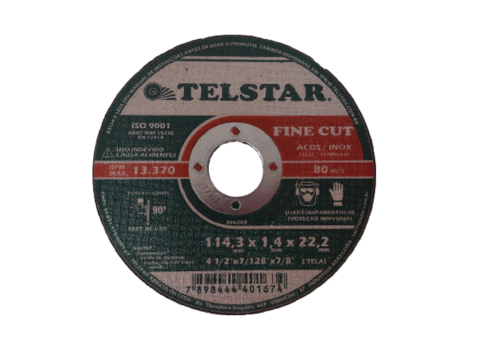 Disco Corte Fine Cut Aço Inox Telstar 1,4mm espessura 1pç