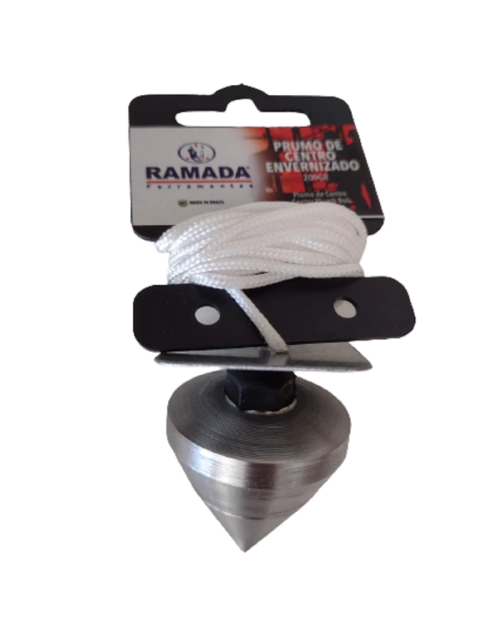 Prumo Centro Envernizado Aço Maciço Ramada 200gr