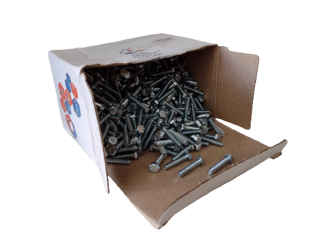 Parafuso Sextavado 3/16 x 3/4 Zincado New-Fix - 500pçs