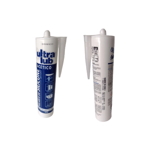 Tubo Silicone Acético Anti fungos UltraLub Branco 280g