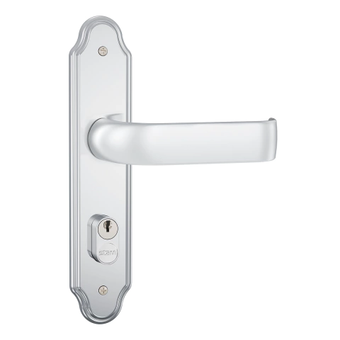 Fechadura Porta Madeira Stam Externa 803/39 Completa Inox