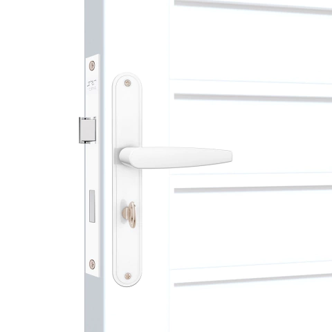 Fechadura Porta Banheiro Alumínio Stam 621-622/33 Branco