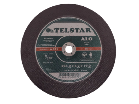 Disco Corte Grande 10pol Telstar lixadeira manual 3/4 - 1pç