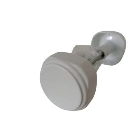 Maçaneta Bola Para Fechadura Porta Stam Modelo 02 - Branca