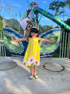 Vestido Infantil Ayla - Amarelo - comprar online