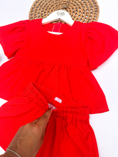 Conjunto Joana - Vermelho - Maju Kids - Moda Infantil