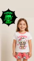 Pijama corto Labubu brilla en la oscuridad - comprar online