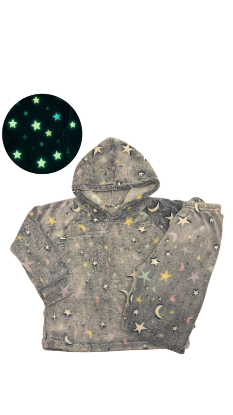 Pijama luminoso ESTRELLAS brilla en la oscuridad - comprar online