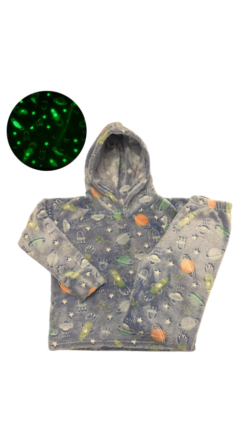 Pijama luminoso COHETES brilla en la oscuridad - comprar online