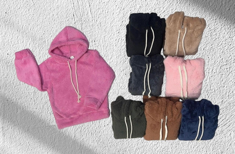 Buzo de peluche corderito bifaz