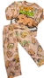 Pijama largo capibara beige