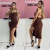 Vestido Midi marrom - ribana - Amanda Closet Store