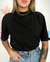 Tee basica com gola over - Amanda Closet Store