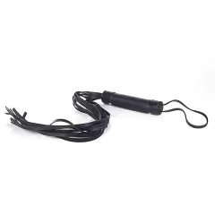 Chicote em Couro com 9 Tiras Preto - comprar online