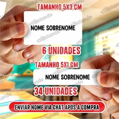 KIT Etiquetas Escolar Estampas 40 unidades + Brinde - comprar online