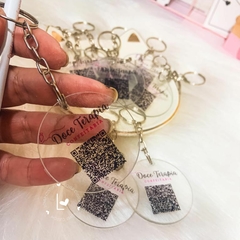 Chaveiro Acrílico Transparente Personalizado