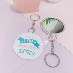 Mini Chaveiro Espelho Personalizado