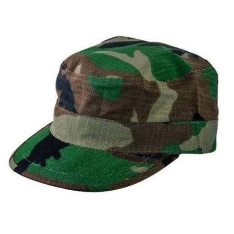 Gorro Kepi Visera Casquete De Ripstop Camuflado Woodland-Selva