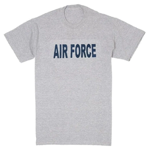 Remera Estampada "Air Force Gris"
