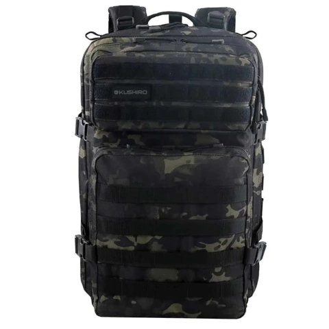 Mochila Táctica Kushiro Modelo "Mtc02" Camuflada 45 Lts.
