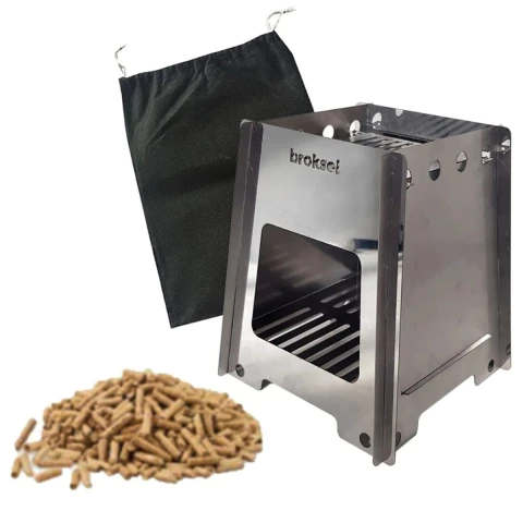 Calentador Plegable Brogas Biomasa Bio-02 + 1 Kg Pellets - comprar online
