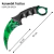 Kerambit Táctico Razor Store Verde Con Filo Modelo "316" en internet