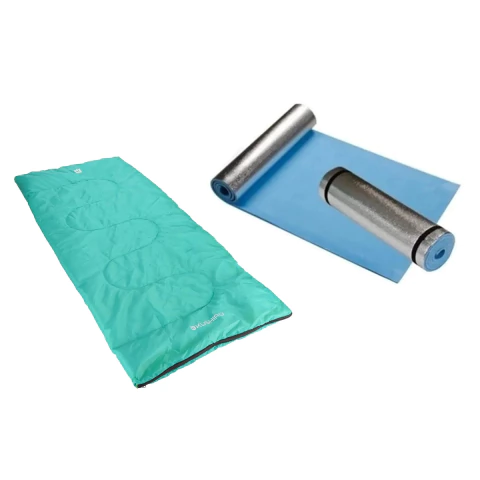 Combo Bolsa De Dormir + Aislante Niños Kushiro Bdi-k01 De 0º