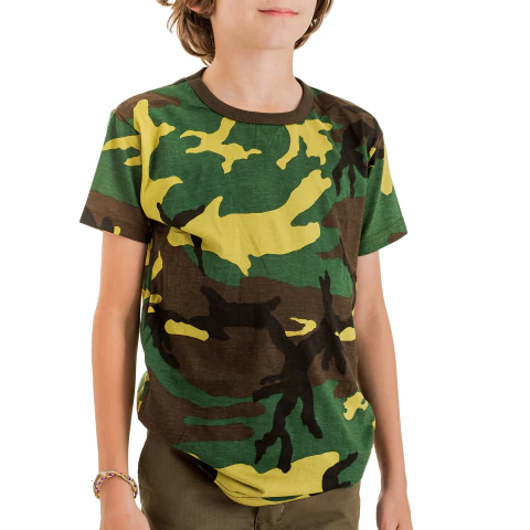 Remera Camufladas Para Niños Manga Corta - comprar online
