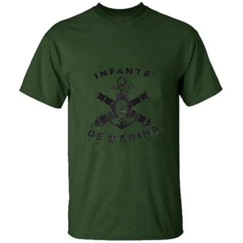 Remera Estampada Infantería De Marina Verde