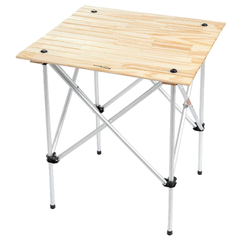 Mesa Plegable Brogas Reforzada Con Tablas De Madera Modelo "MES-2"