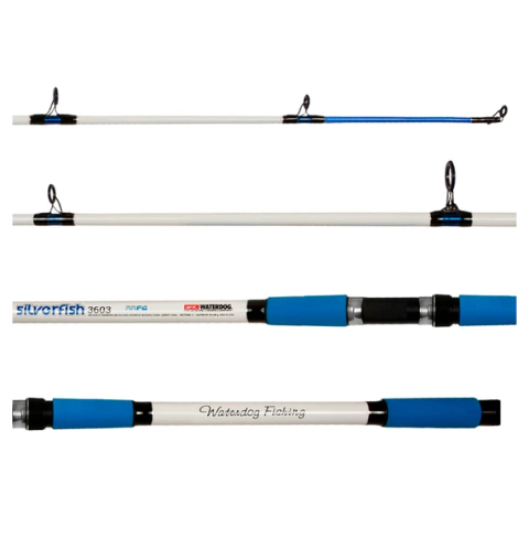 Caña Waterdog 3.90 silverfish 3903 3 tramos
