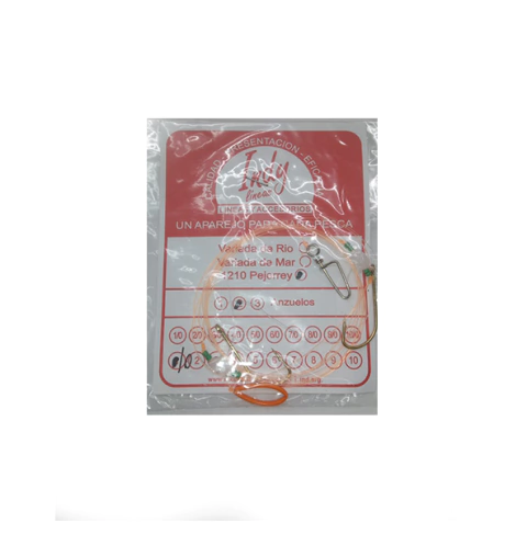 Linea Indy pejerrey 2 anzuelos 1/0 unico