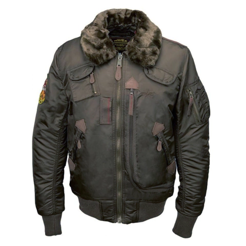 Campera Alpha Industries "Injector" Original Aviadora Con Parches
