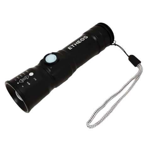 Linterna Táctica Etheos Glti-3wu Led Zoom Recargable Usb